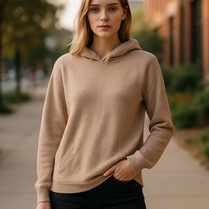 James Perse Women’s Soft Pullover w/ Hood